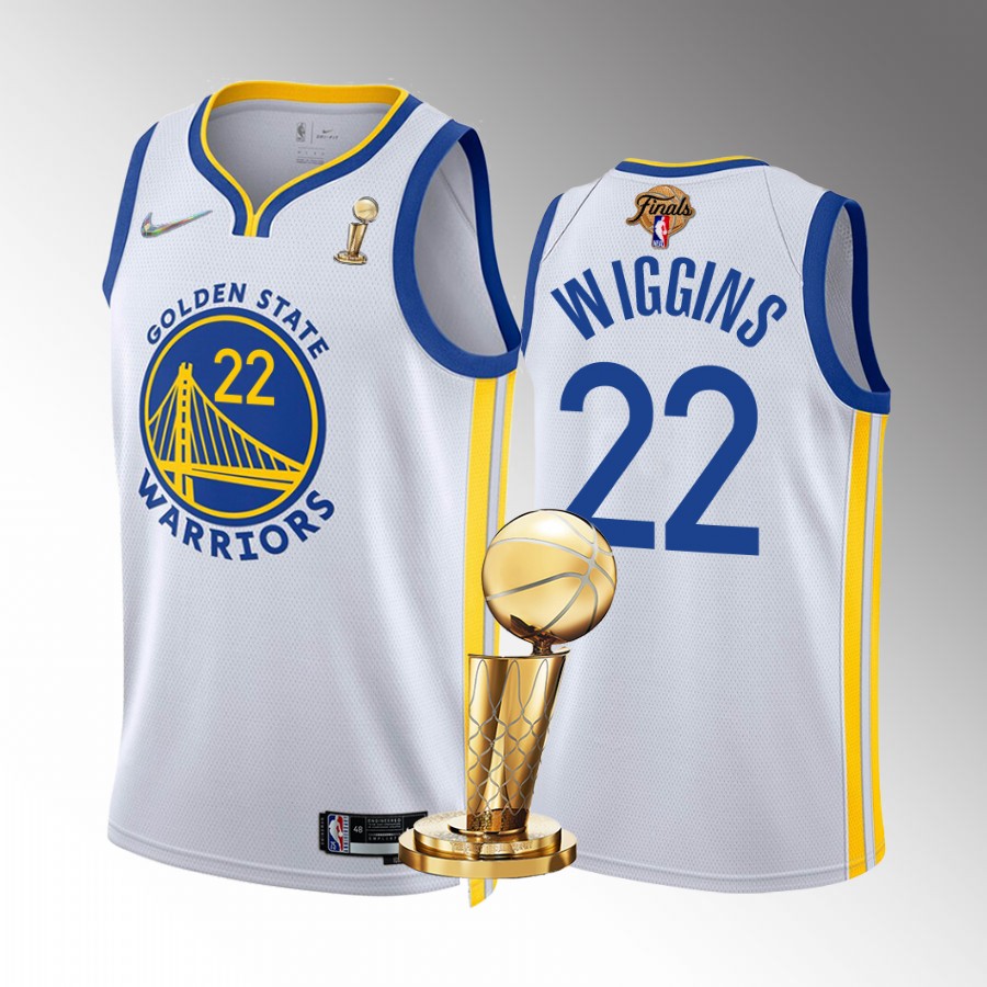 Andrew Wiggins Finals Champions Golden State Warriors White #22 Jersey Association