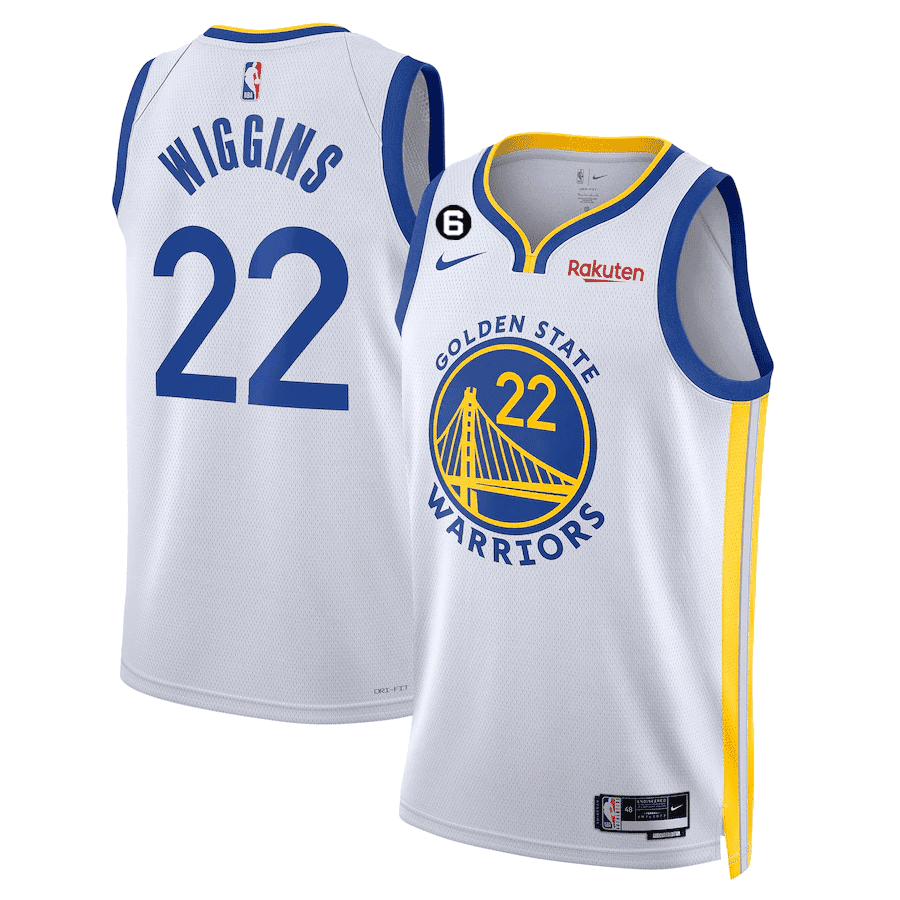 Andrew Wiggins Golden State Warriors Players - Association White Edition Jersey - All Stitched