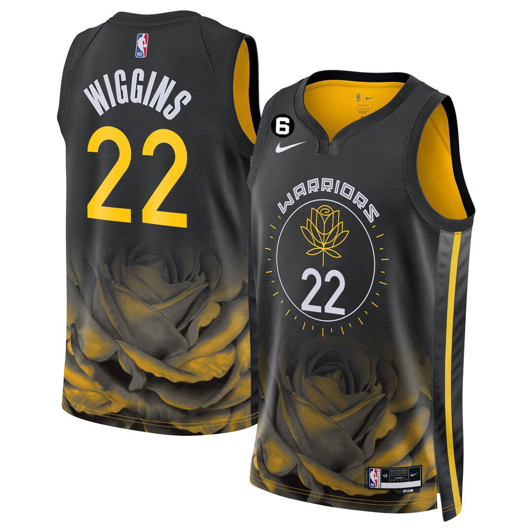 Andrew Wiggins Golden State Warriors Players - City Edition Jersey - All Stitched