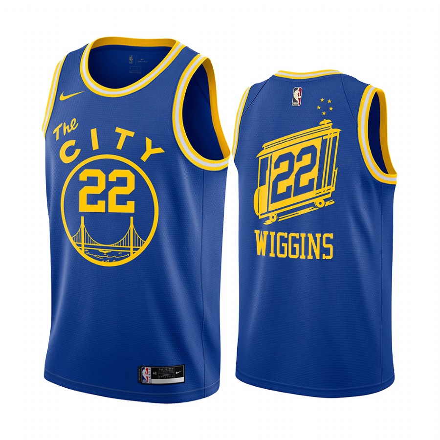 Andrew Wiggins Golden State Warriors Royal Classic Edition Throwback Jersey