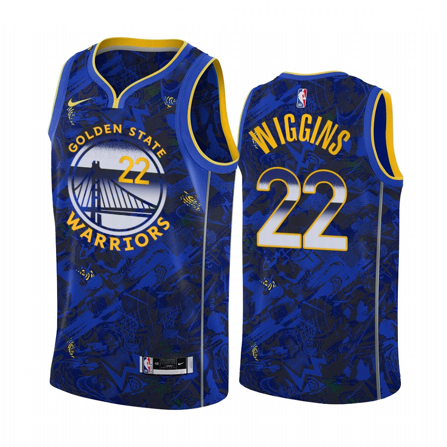 Andrew Wiggins Golden State Warriors Select Series Royal Jersey Camo