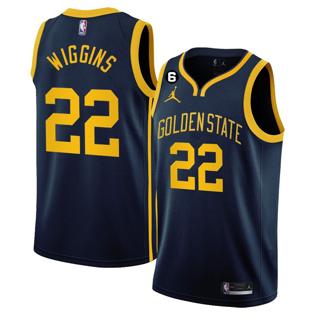 Andrew Wiggins Men's Golden State Warriors Collection Statement Jersey - All Stitched