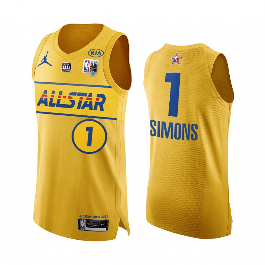 Anfernee Simons Portland Trail Blazers Jersey Blue All-Star Slam Dunk Champion Uniform