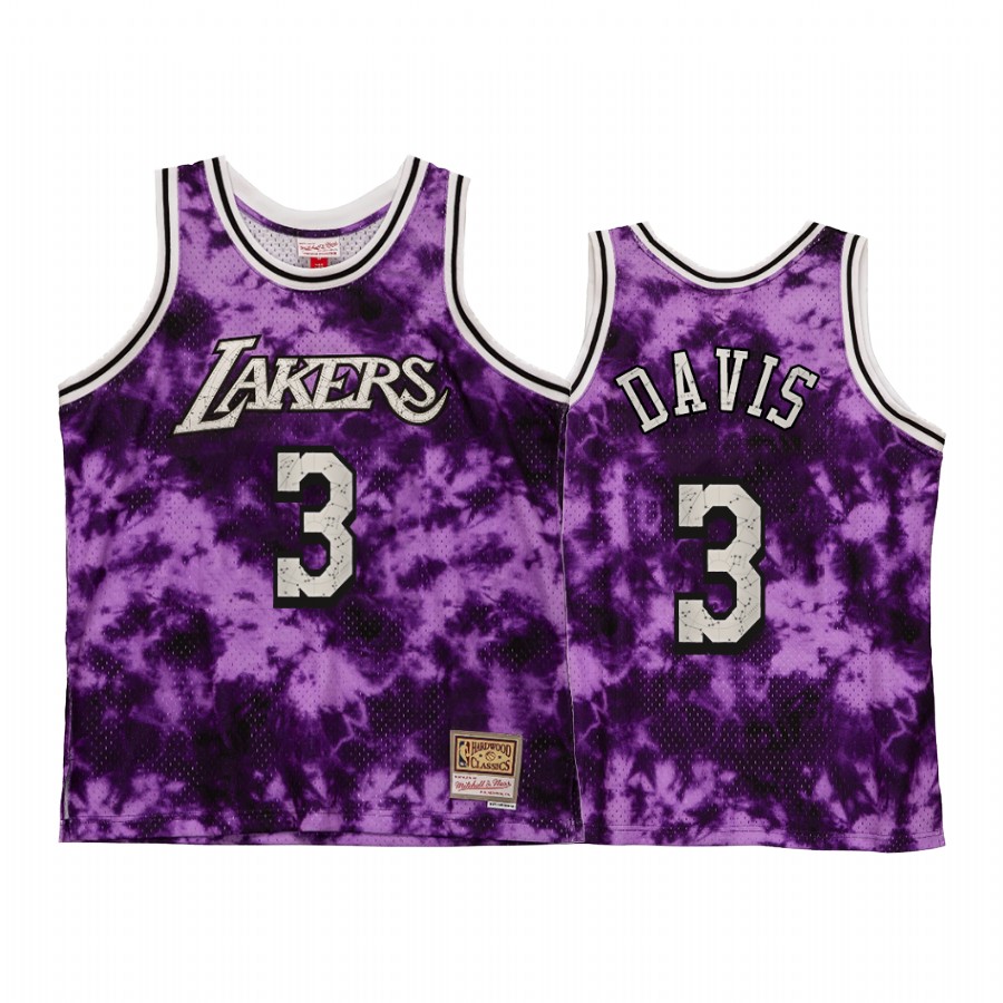 Anthony Davis #3 Los Angeles Lakers Galaxy Constellation Jersey Purple