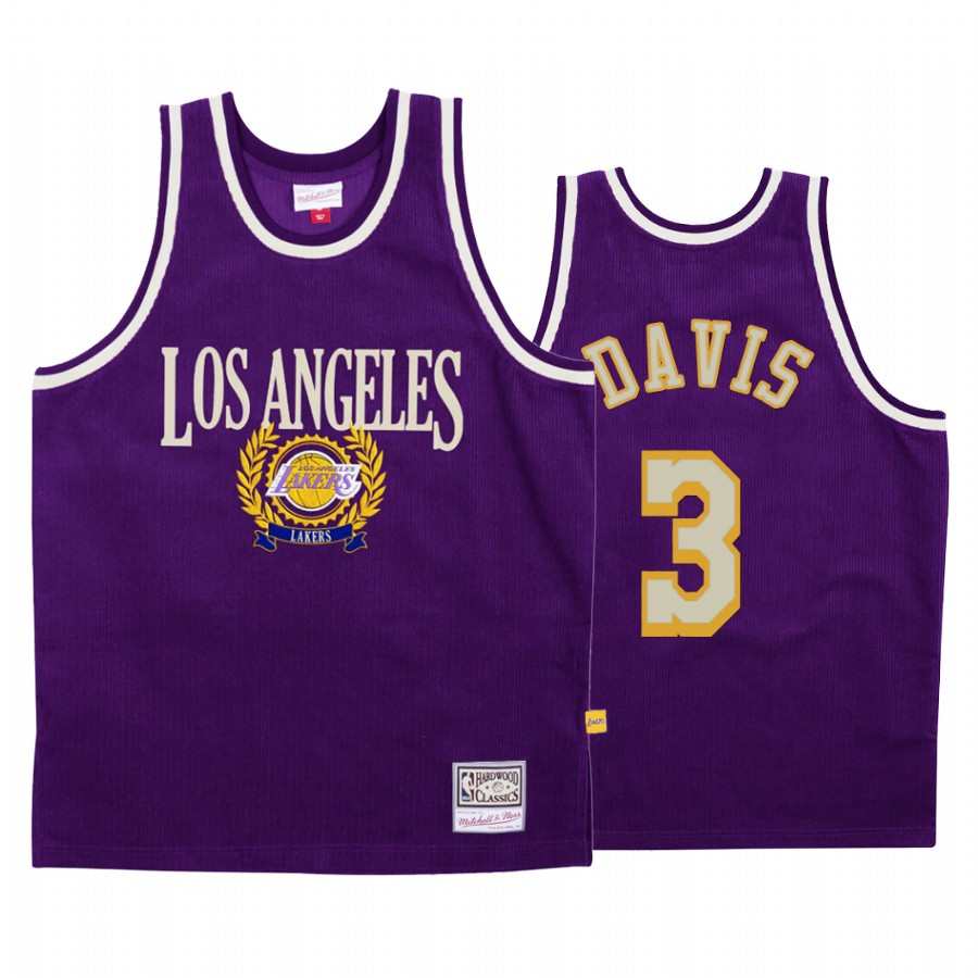 Anthony Davis #3 Los Angeles Lakers Purple Council Fashion Jersey