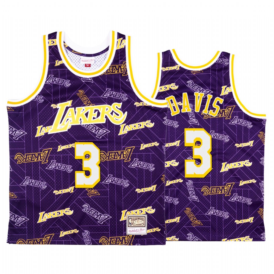 Anthony Davis #3 Los Angeles Lakers Purple Tear Up Pack Jersey