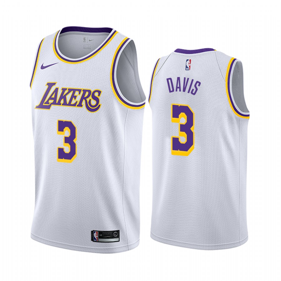 Anthony Davis Los Angeles Lakers #3 Association Men's Jersey - White