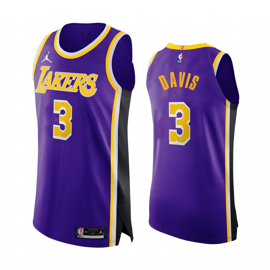 Anthony Davis Los Angeles Lakers Purple Statement Jumpman Jersey