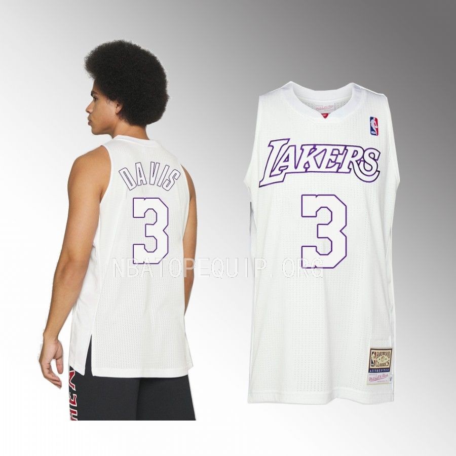 Anthony Davis Los Angeles Lakers White 2012 Christmas Hardwood Classics #3 Jersey