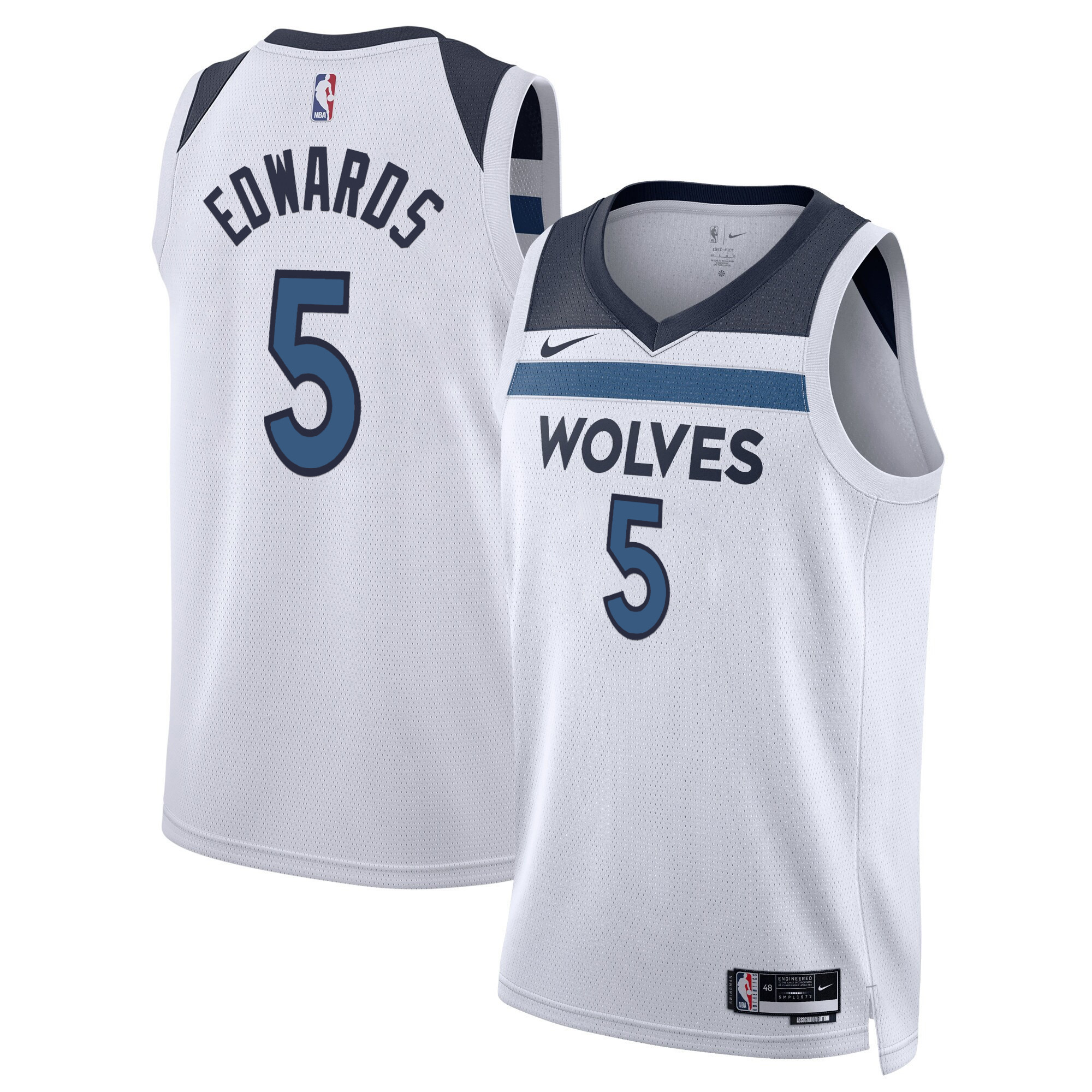 Anthony Edwards Men's Minnesota Timberwolves Swingman Association Jersey - All Stitched