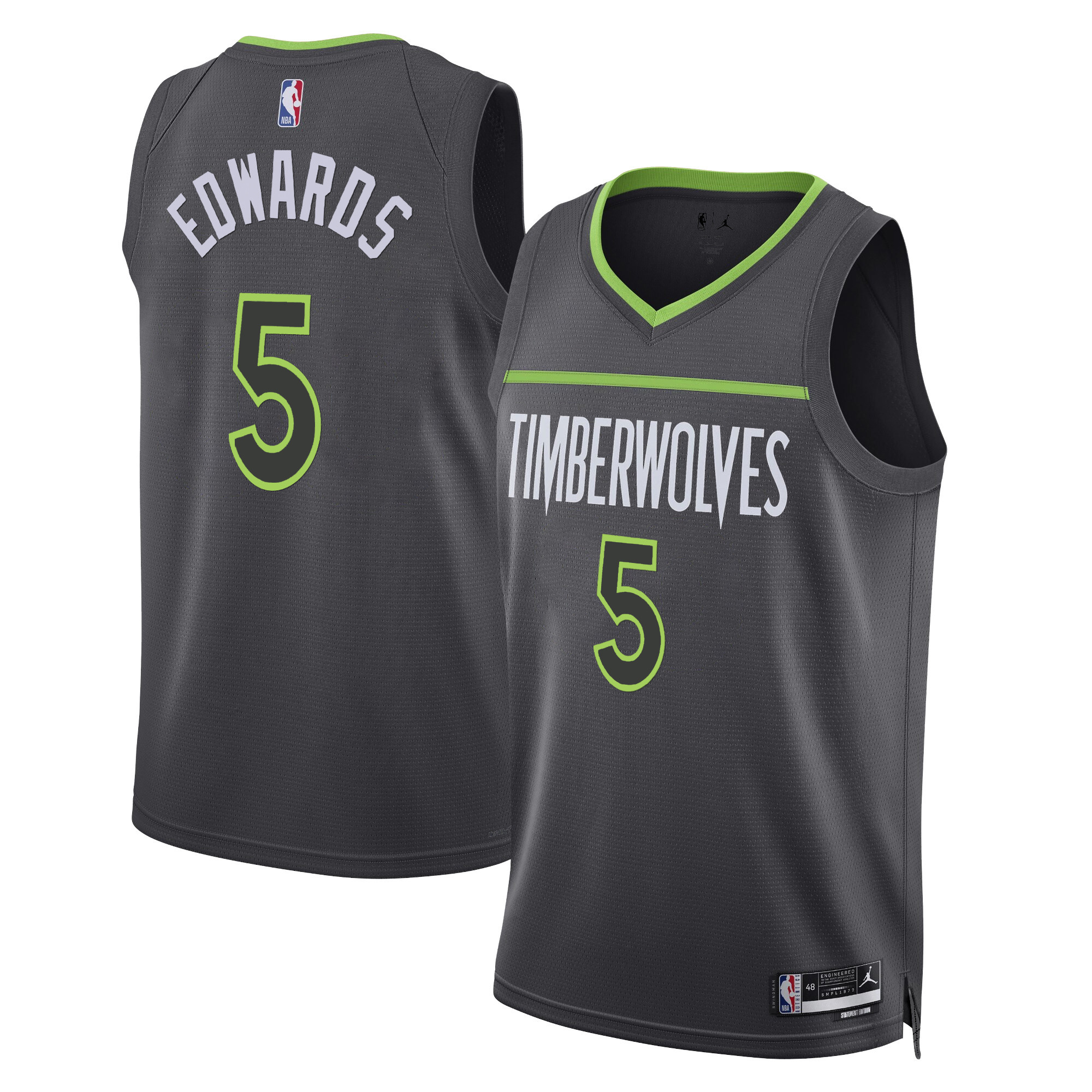 Anthony Edwards Men's Minnesota Timberwolves Swingman Statement Jersey - All Stitched