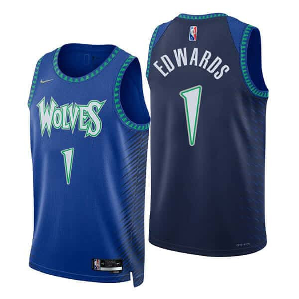 Anthony Edwards Minnesota Timberwolves Collection City Edition Jersey - All Stitched