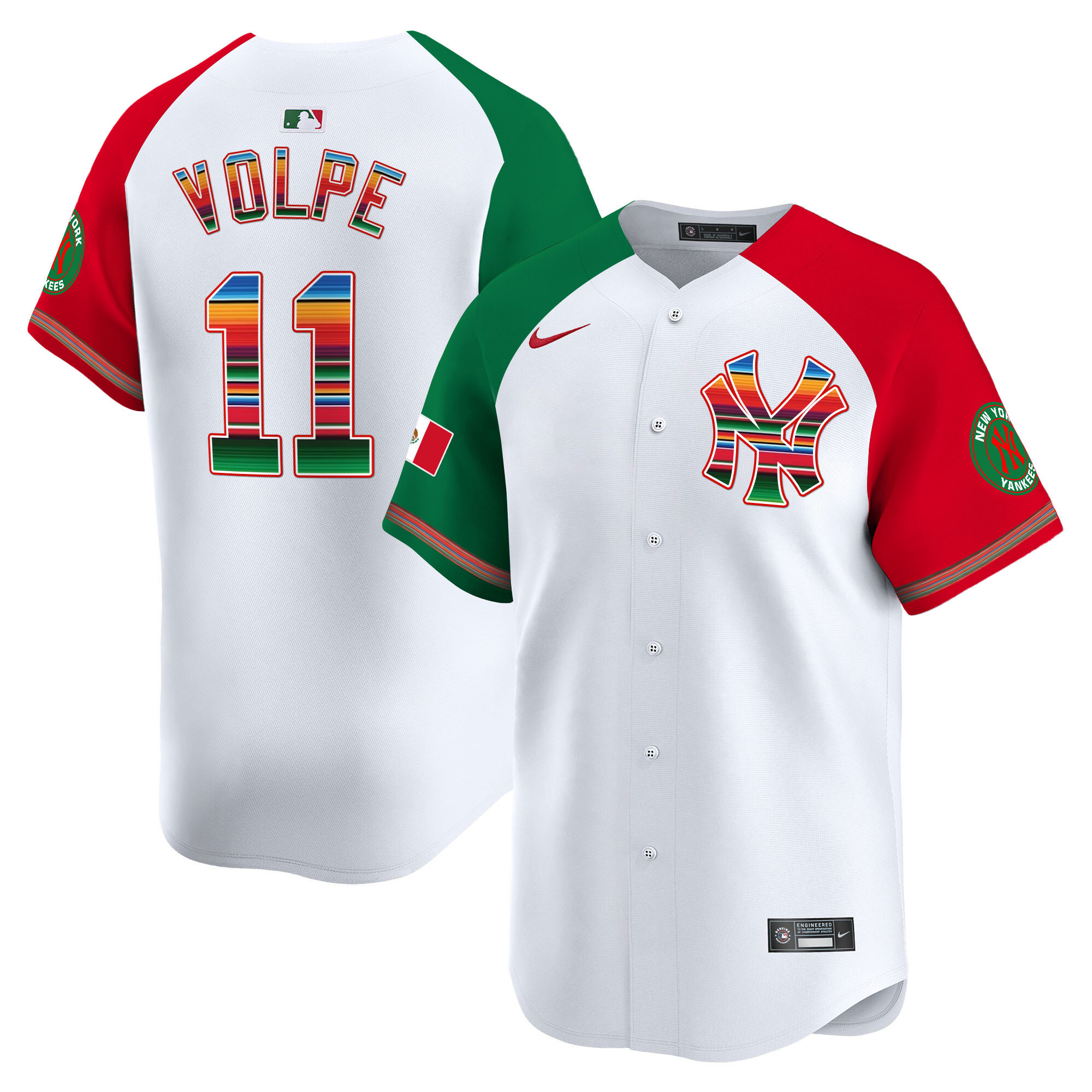 Anthony Volpe Men's New York Yankees Mexico Vapor Premier Limited Alternate Jersey