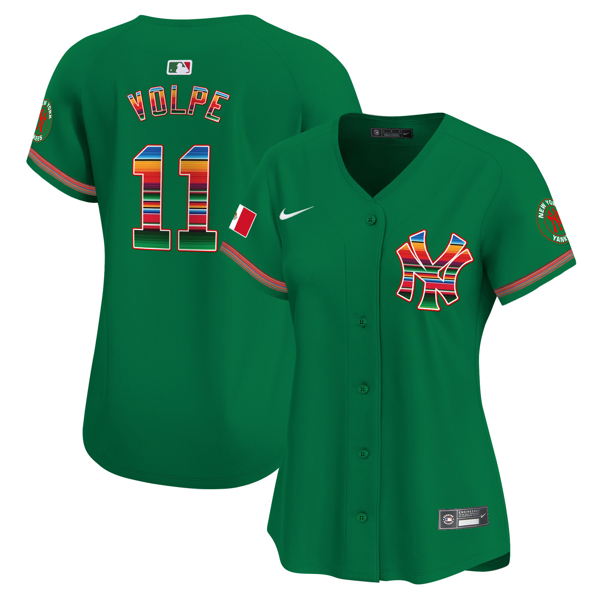 Anthony Volpe Women's New York Yankees Mexico Vapor Premier Limited Green Jersey