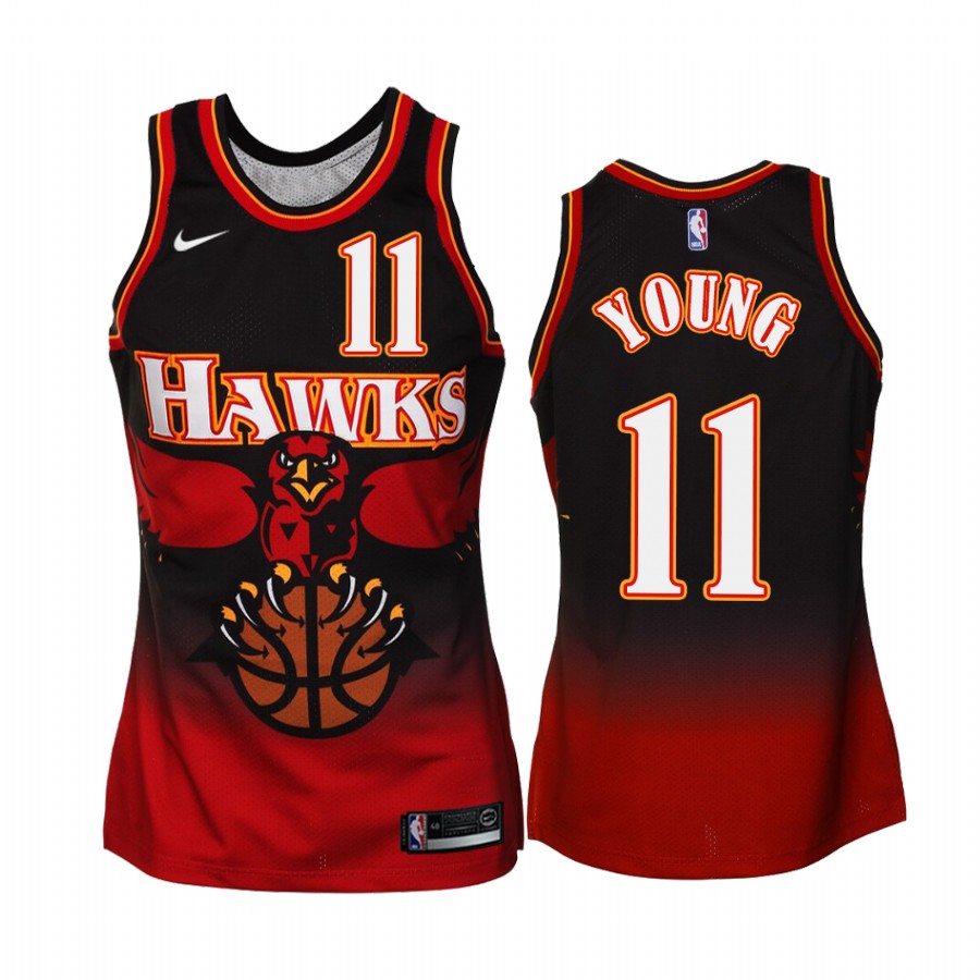 Atlanta Hawks #11 Trae Young 1995-1999 Hardwood Classics Men's Jersey