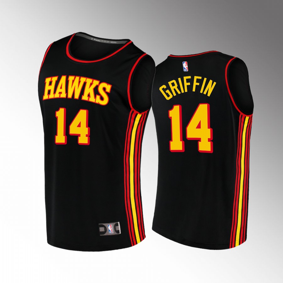 Atlanta Hawks #14 AJ Griffin Statement Edition Jersey Black