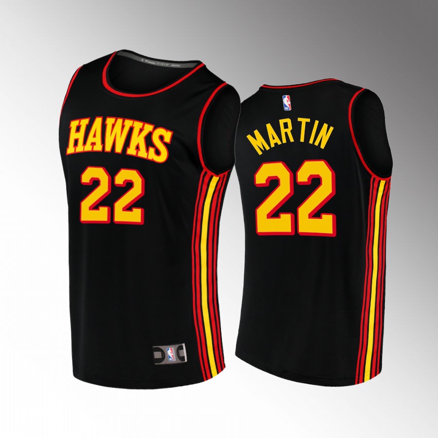Atlanta Hawks #22 Tyrese Martin Statement Edition Jersey Black