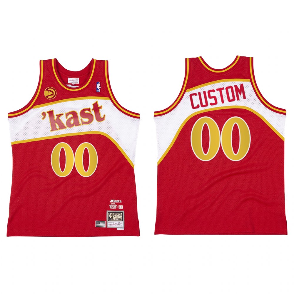 Atlanta Hawks BR Remix Kast Custom #00 Red Jersey