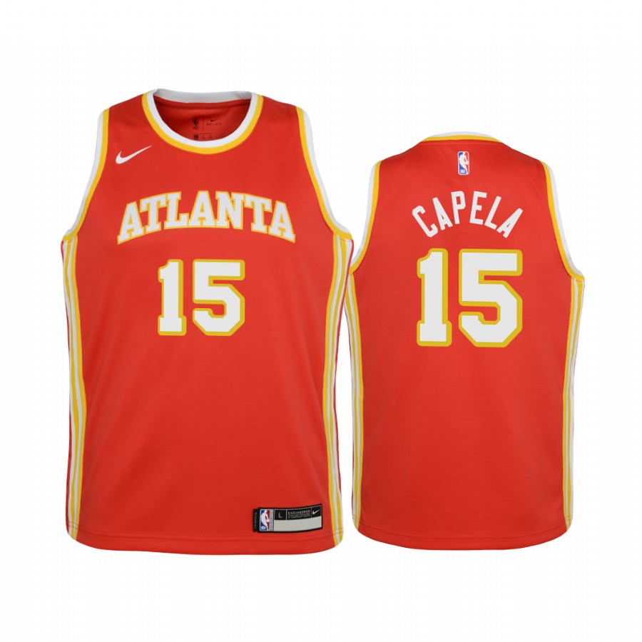 Atlanta Hawks Clint Capela Icon Red Youth Jersey #15
