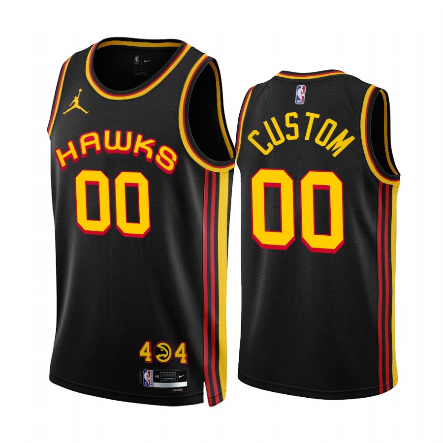 Atlanta Hawks Custom Black Statement Edition Jersey