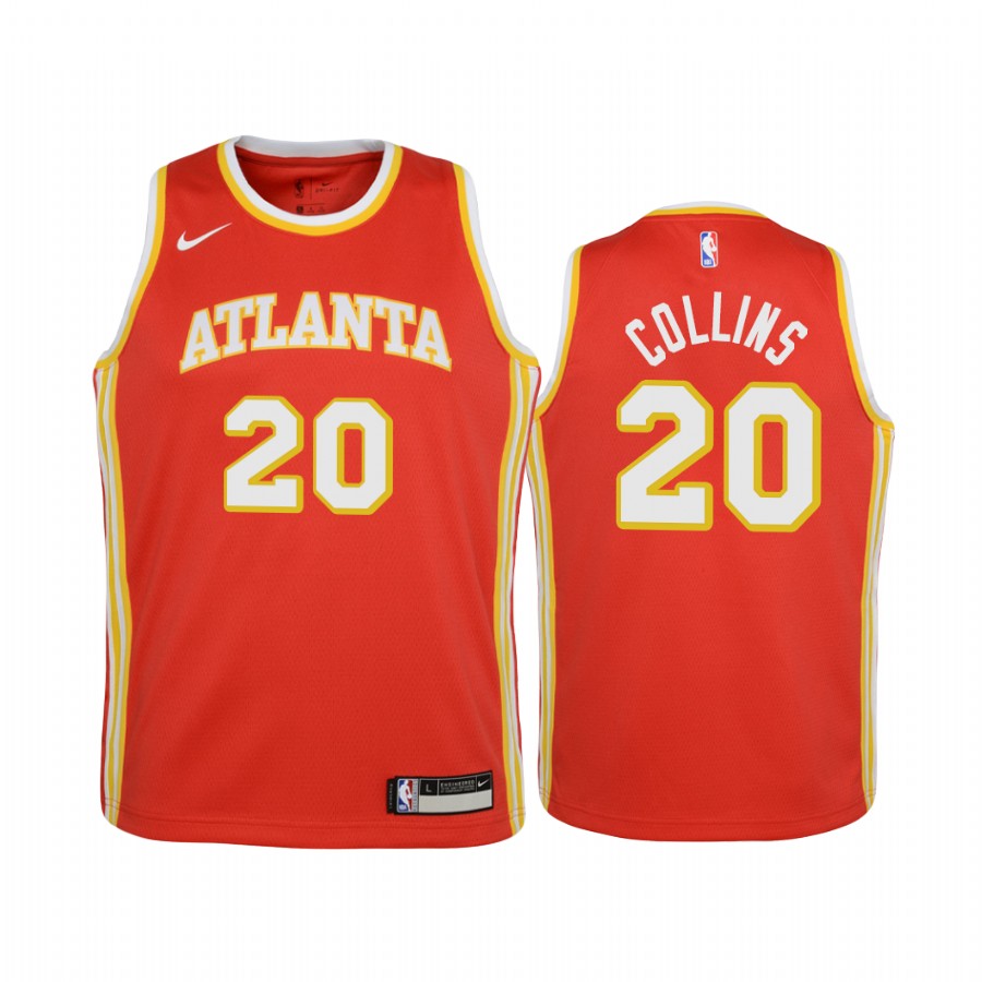 Atlanta Hawks John Collins Icon Red Youth Jersey #20