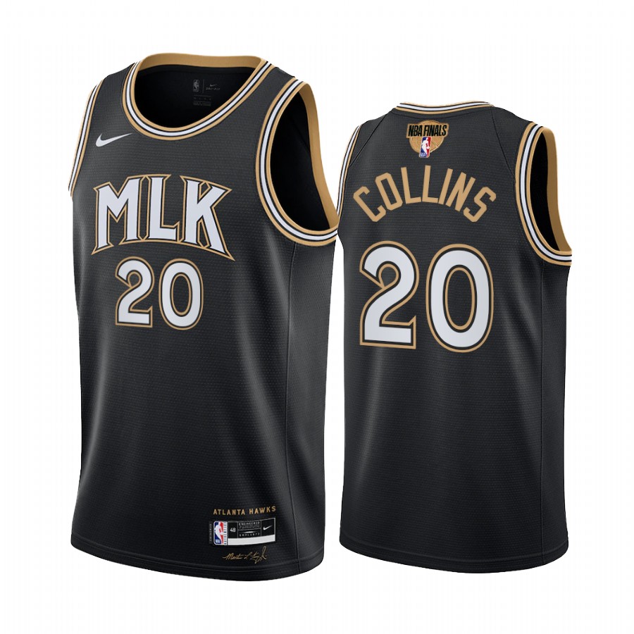 Atlanta Hawks John Collins Black Playoffs Jersey