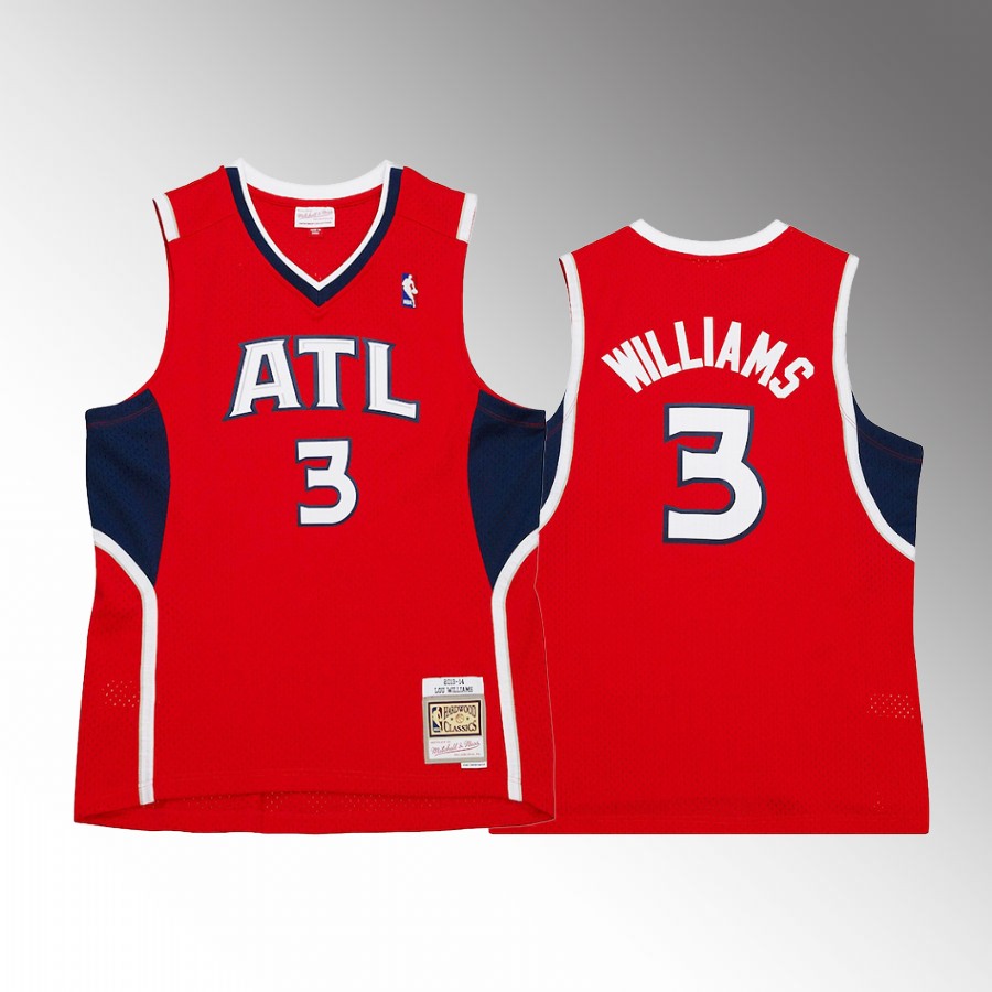 Atlanta Hawks Lou Williams Red Hardwood Classics Men Jersey Swingman