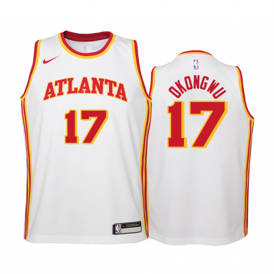 Atlanta Hawks Onyeka Okongwu Association Edition White Youth Jersey #17