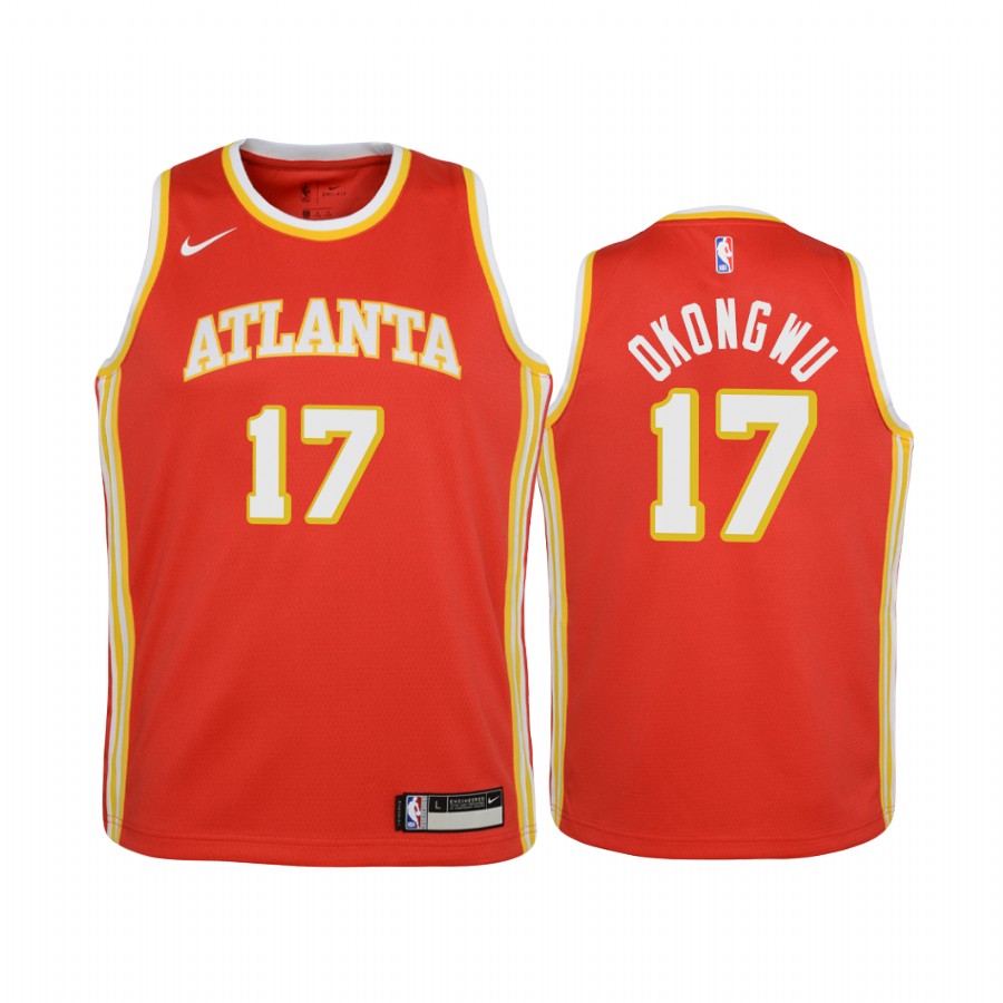 Atlanta Hawks Onyeka Okongwu Icon Red Youth Jersey #17