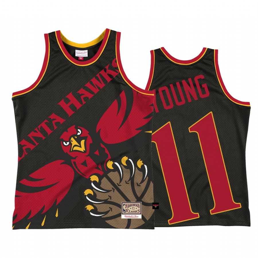 Atlanta Hawks Trae Young #11 Black Big Face 2.0 Jersey