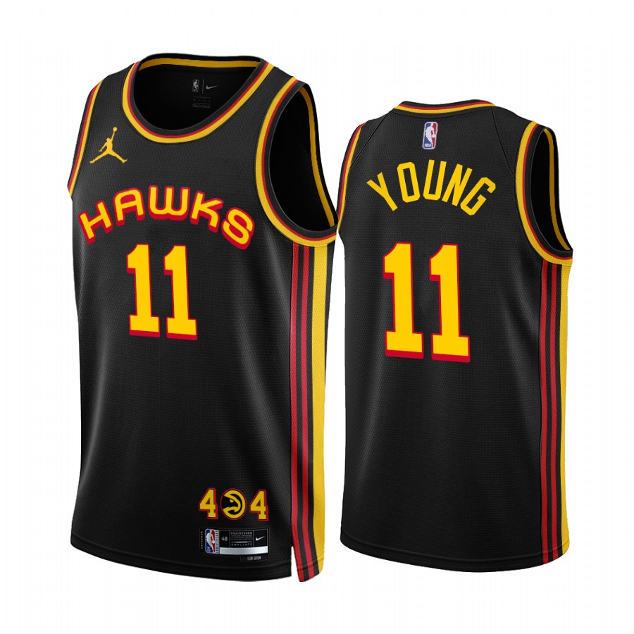 Atlanta Hawks Trae Young Black Statement Edition Jersey
