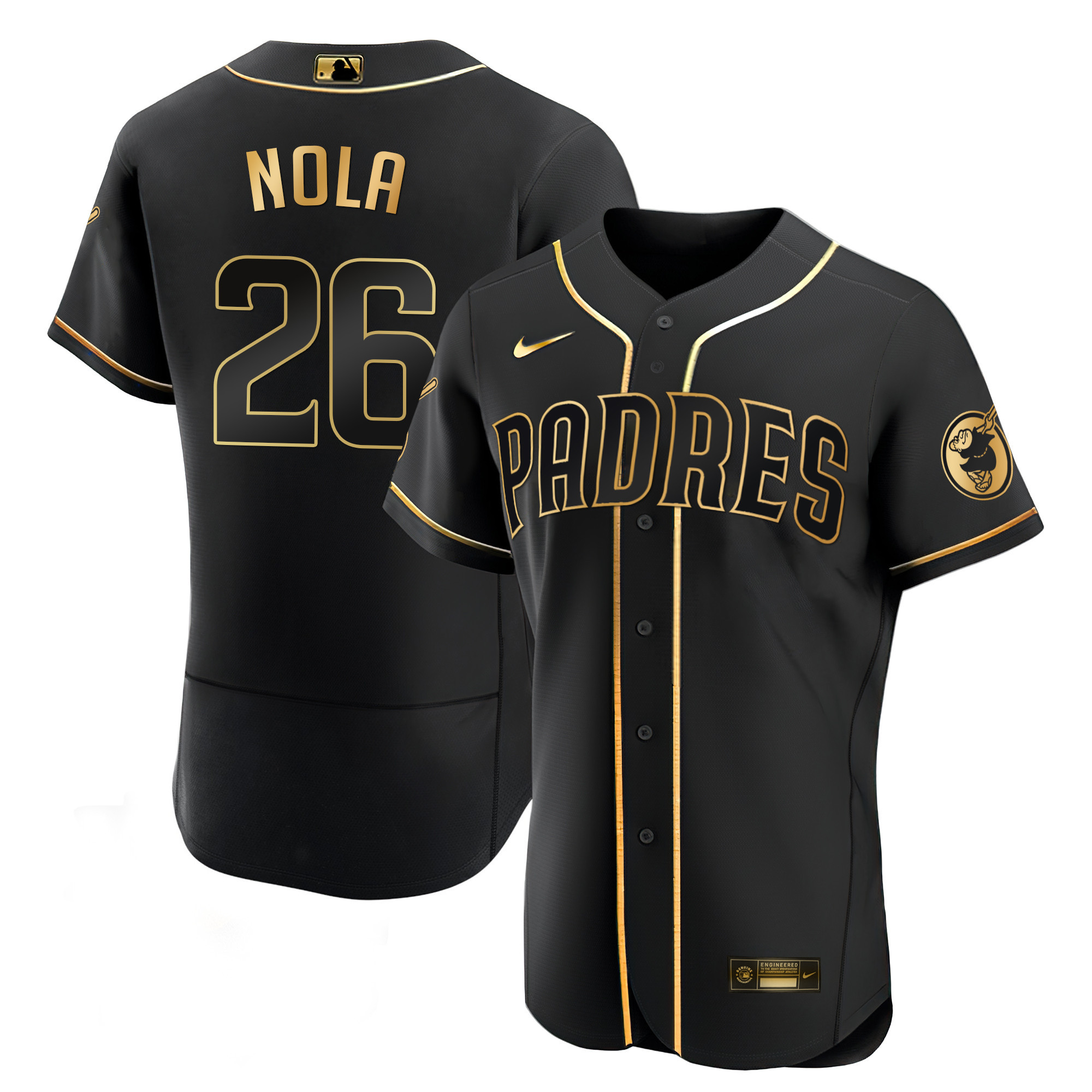 Austin Nola Men's San Diego Padres Black Limited & Gold Flex Black Gold Jersey