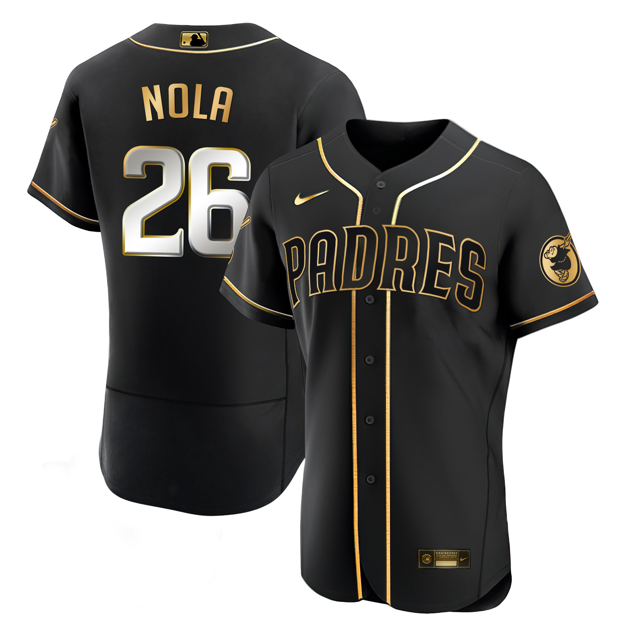 Austin Nola Men's San Diego Padres Black Limited & Gold Flex Black Limited Jersey