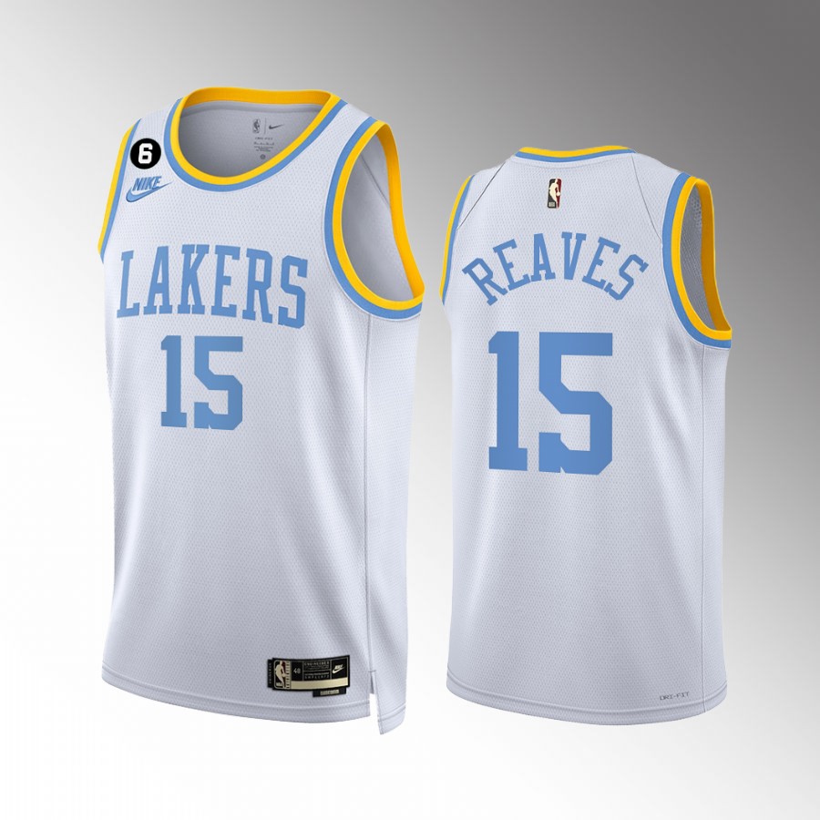 Austin Reaves Los Angeles Lakers White #15 Classic Edition Jersey Swingman