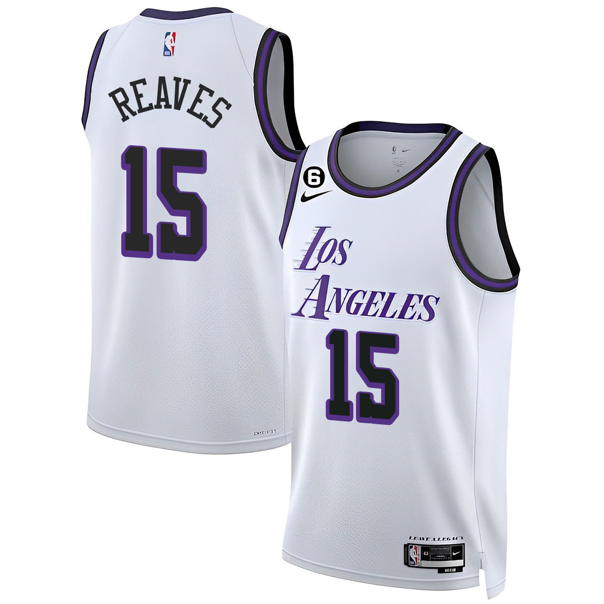 Austin Reaves Men's Los Angeles Lakers Collection City Jersey - All Stitched