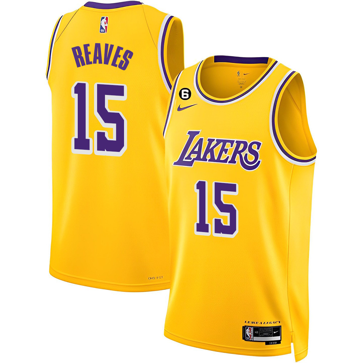 Austin Reaves Men's Los Angeles Lakers Collection Gold Jersey - All Stitched