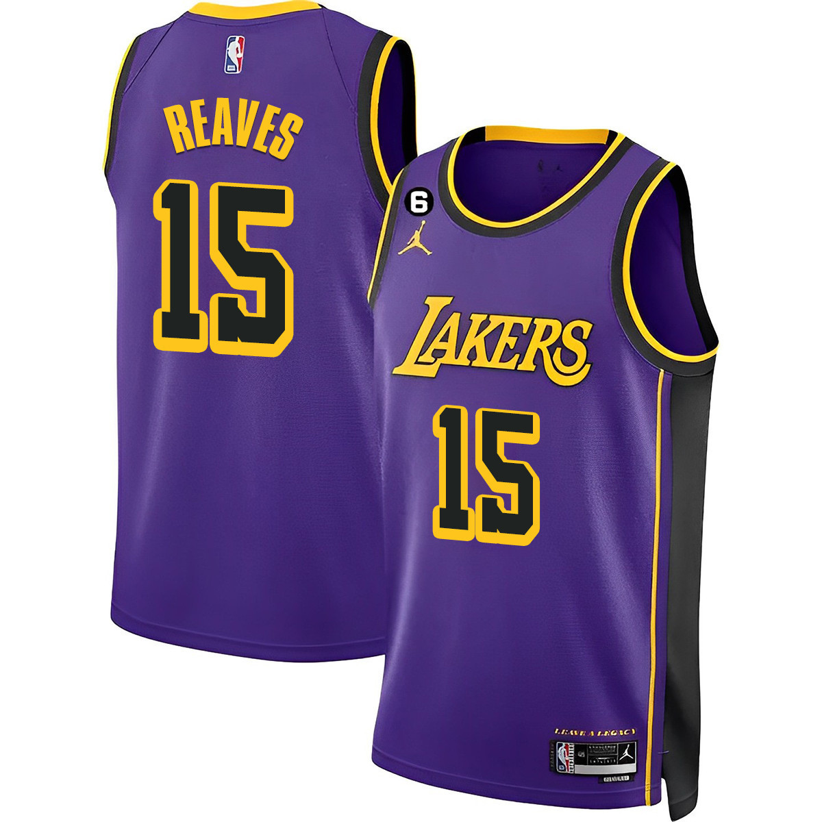 Austin Reaves Men's Los Angeles Lakers Collection Purple Jersey - All Stitched