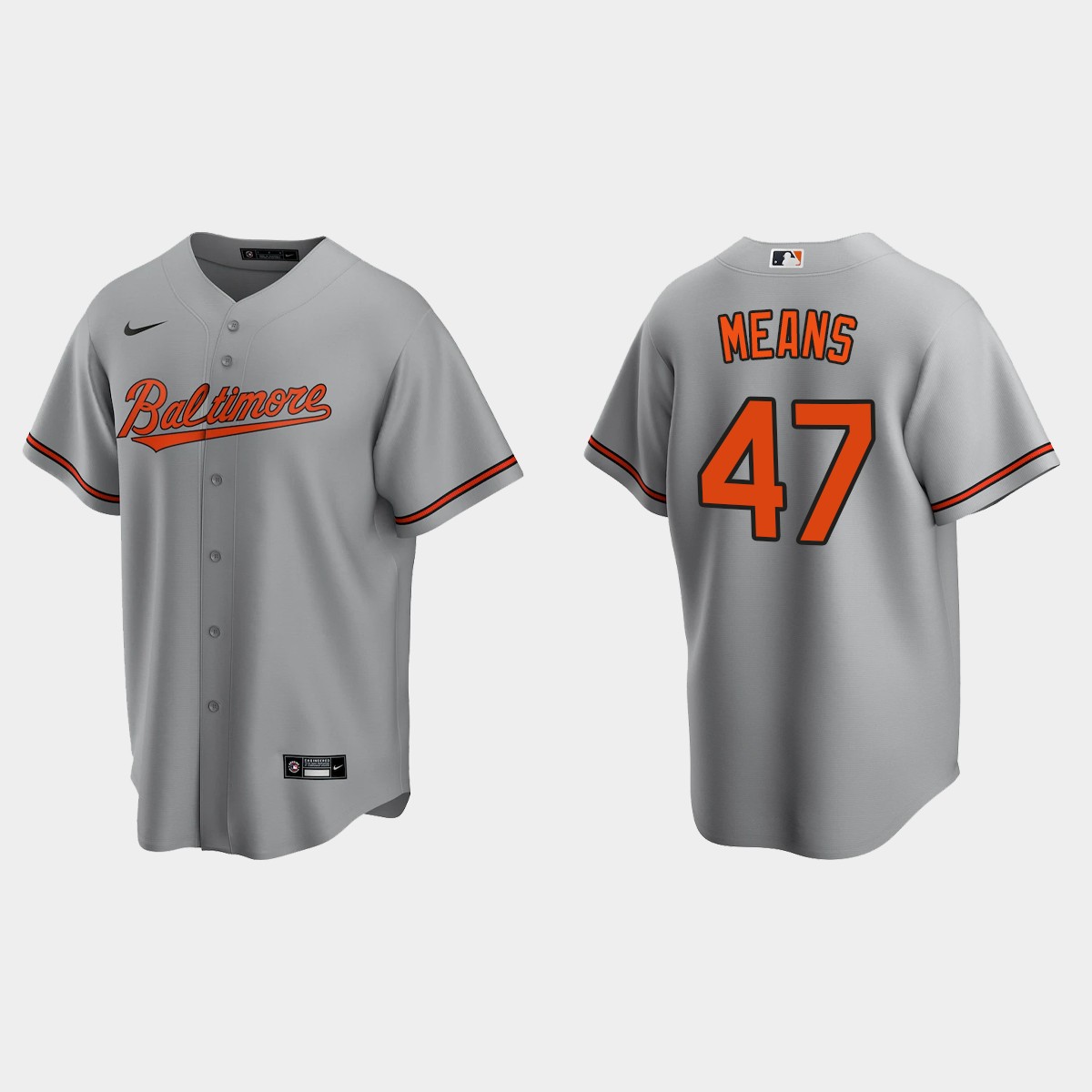 Baltimore Orioles #47 John Means Gray Road Jersey