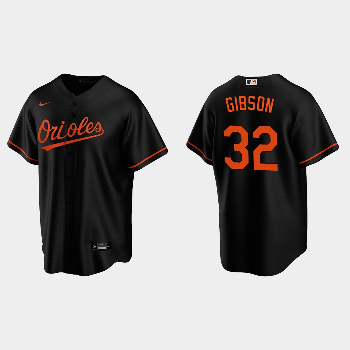 Baltimore Orioles Kyle Gibson Alternate Jersey - Black