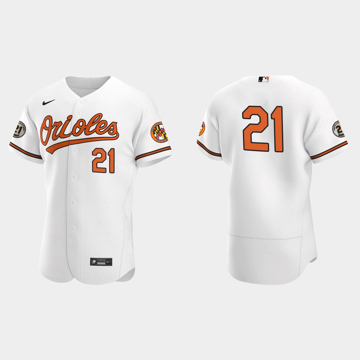 Baltimore Orioles Roberto Clemente Day Jersey - White