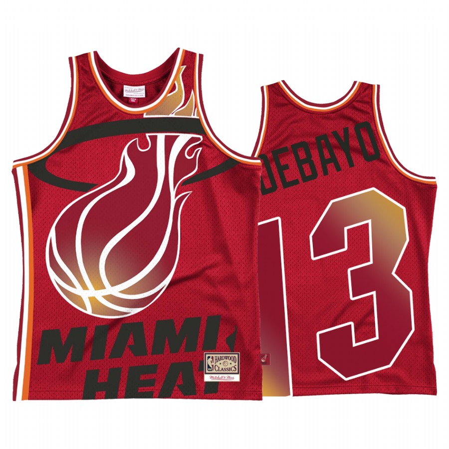 Bam Adebayo #13 Miami Heat Blown Out Jersey Red