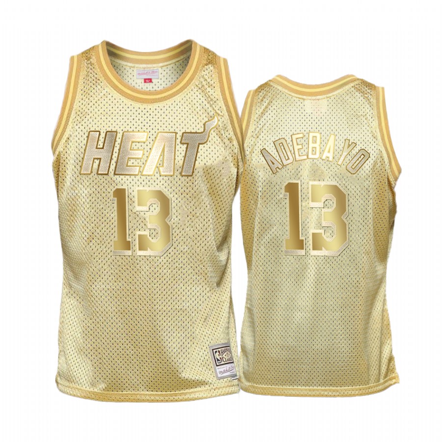 Bam Adebayo #13 Miami Heat Golden Midas SM Jersey