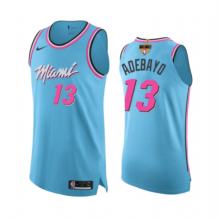 Bam Adebayo Miami Heat Eastern Conference Champions Blue Jersey Vice City