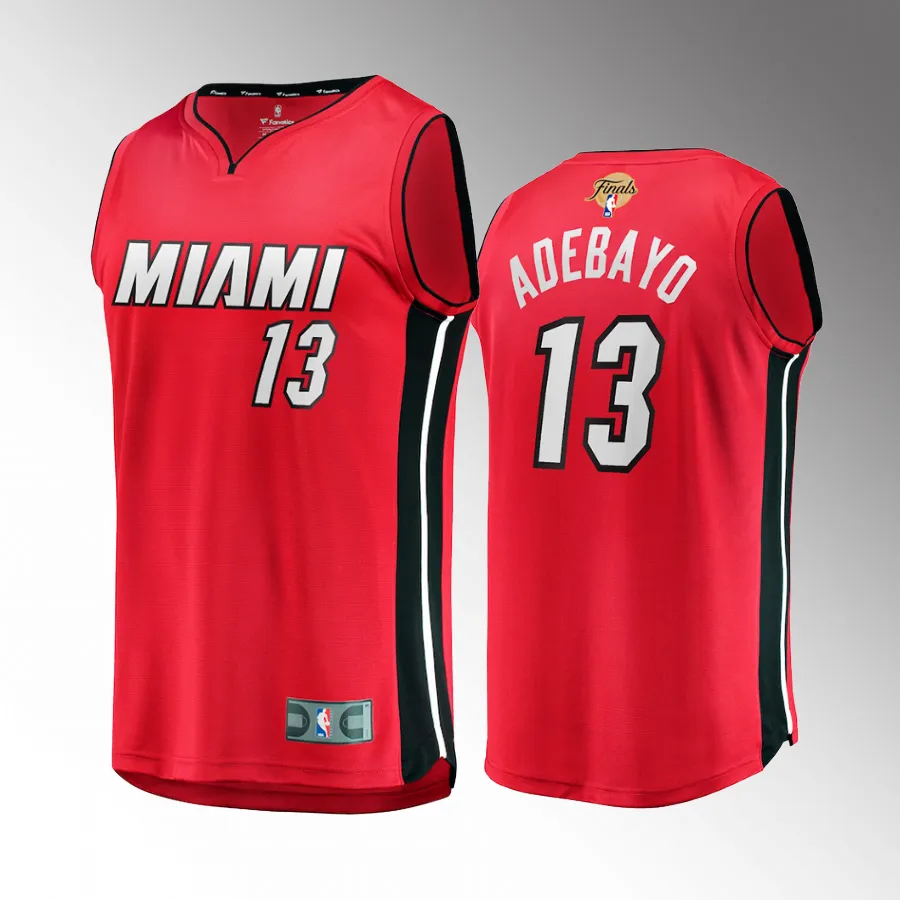 Bam Adebayo Miami Heat Finals Red #13 Fastbreak Player Jersey Men