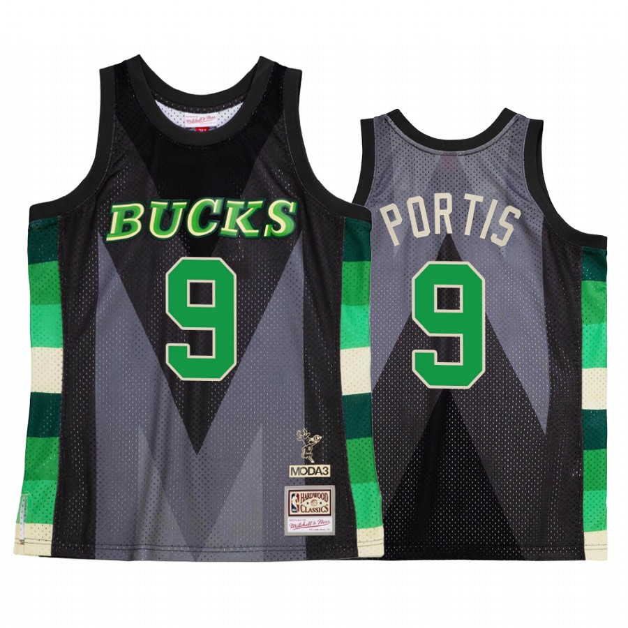 Bobby Portis #9 Milwaukee Bucks My Town Moda 3 Jersey Black
