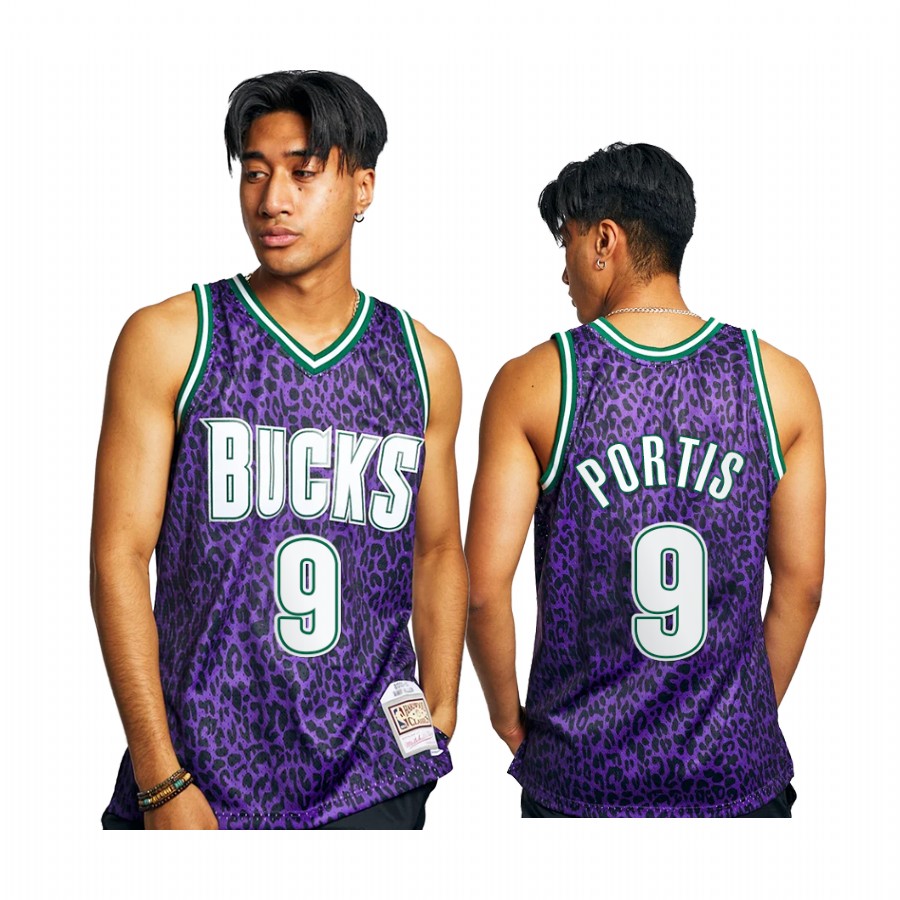 Bobby Portis 9 Milwaukee Bucks Wild Life Green Jersey HWC Swingman