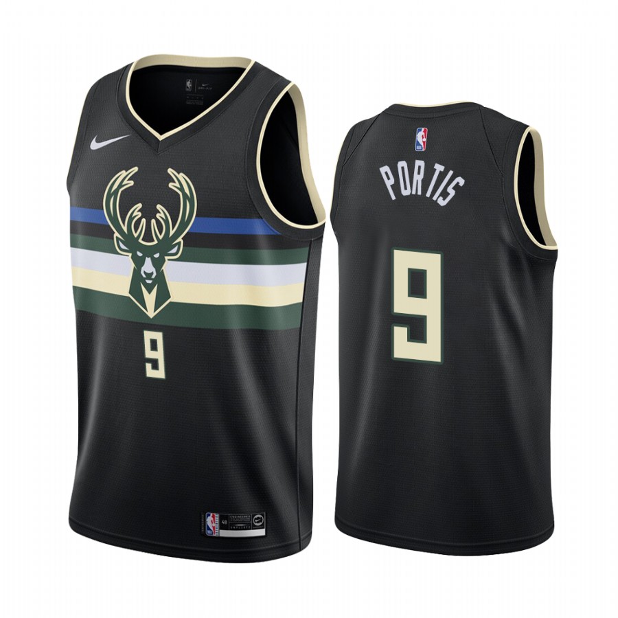 Bobby Portis Milwaukee Bucks Black Statement Jersey Trade