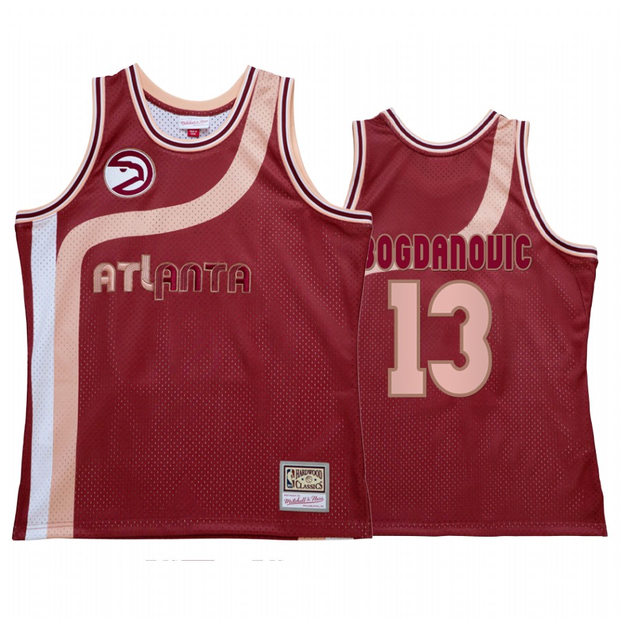 Bogdan Bogdanovic #13 Atlanta Hawks My Towns Wish Jersey Red