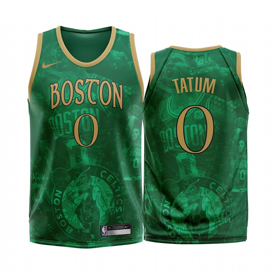 Boston Celtics Jayson Tatum #0 Black Fashion Edition Jersey