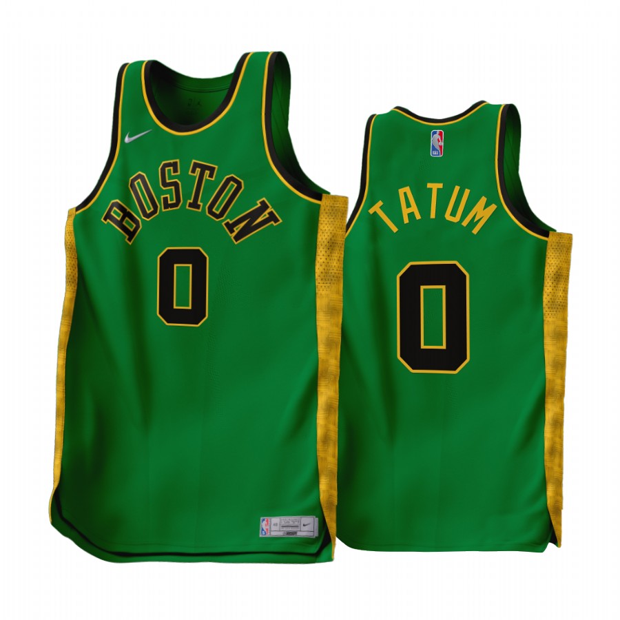 Boston Celtics Jayson Tatum Earned Edition Green #0 Jersey